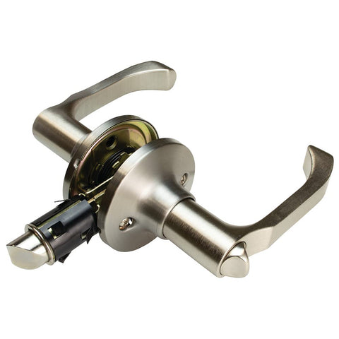 Locking Curved Leverset Creative Products Group LSL-806PV-BSN - Brushed Satin Nickel