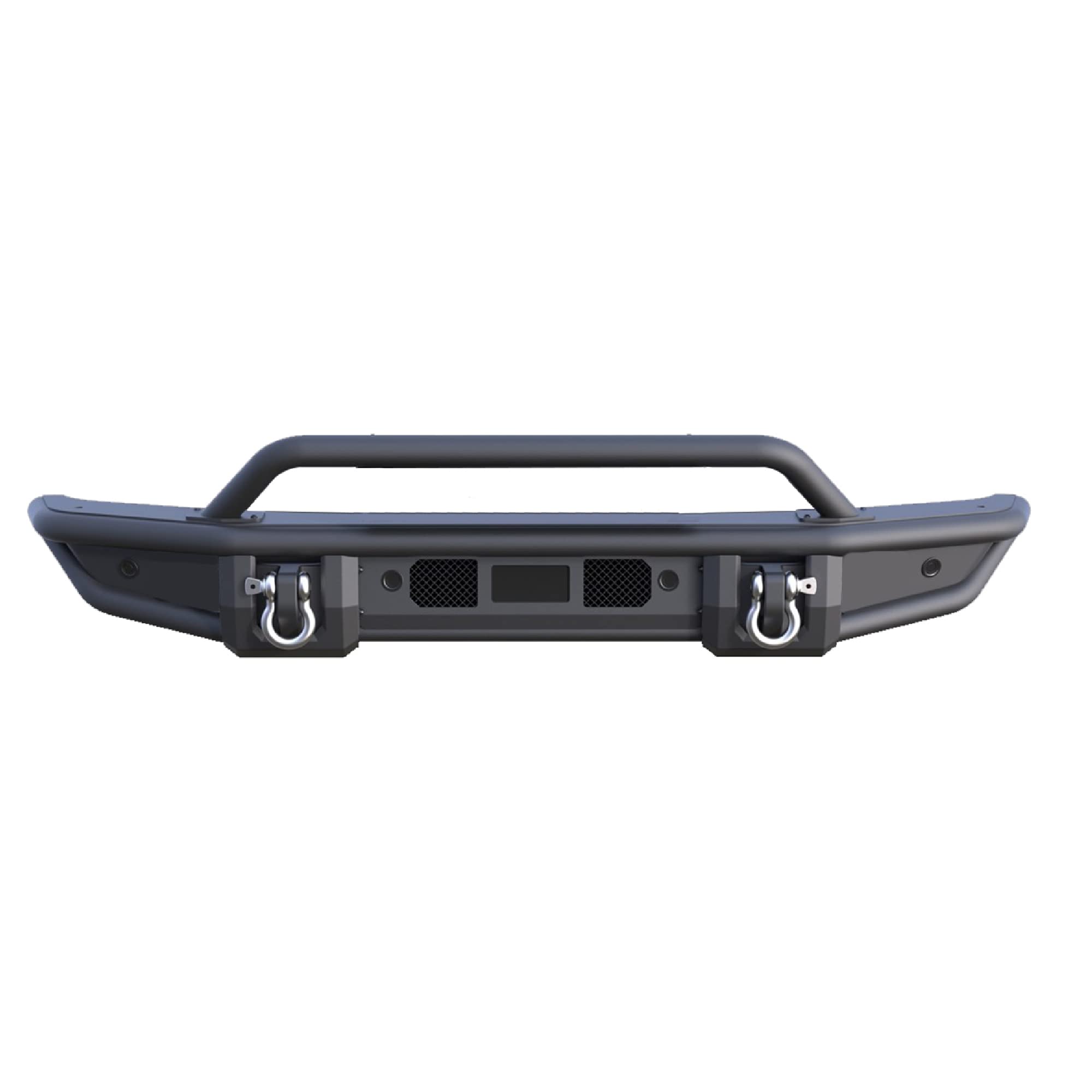 Armour Black Horse Tubular Light Duty Front Bumper Matte Black Compatible with 2021-2024 Ford Bronco-AFB-FB22LD