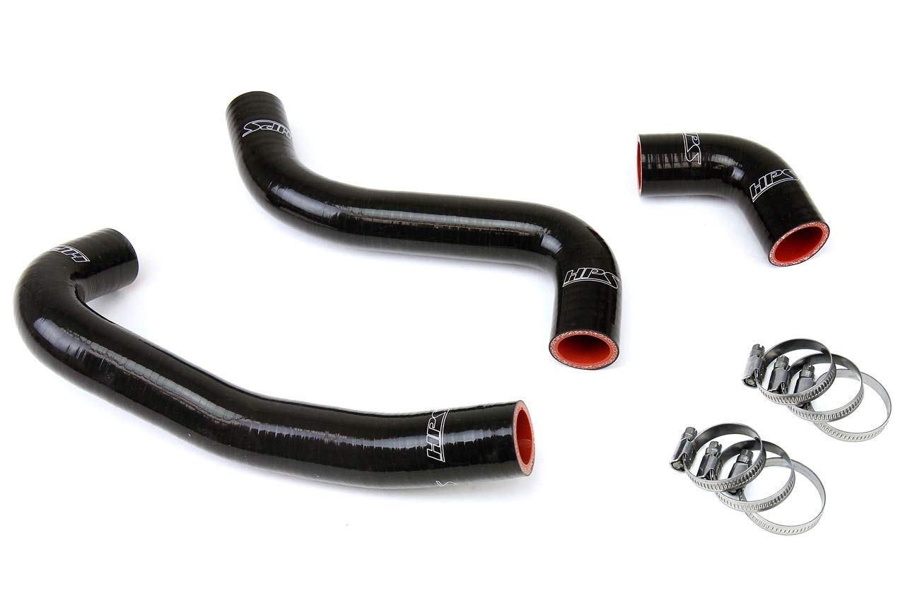 Black HPS 57-1059-BLK Silicone Radiator Coolant Hose Kit