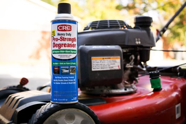 CRC 05482 Pro-Strength Heavy Duty Degreaser, All-Purpose Water-Based Degreaser, Odorless, Safe on Paint and Plastic, 15oz, [1 Pack]
