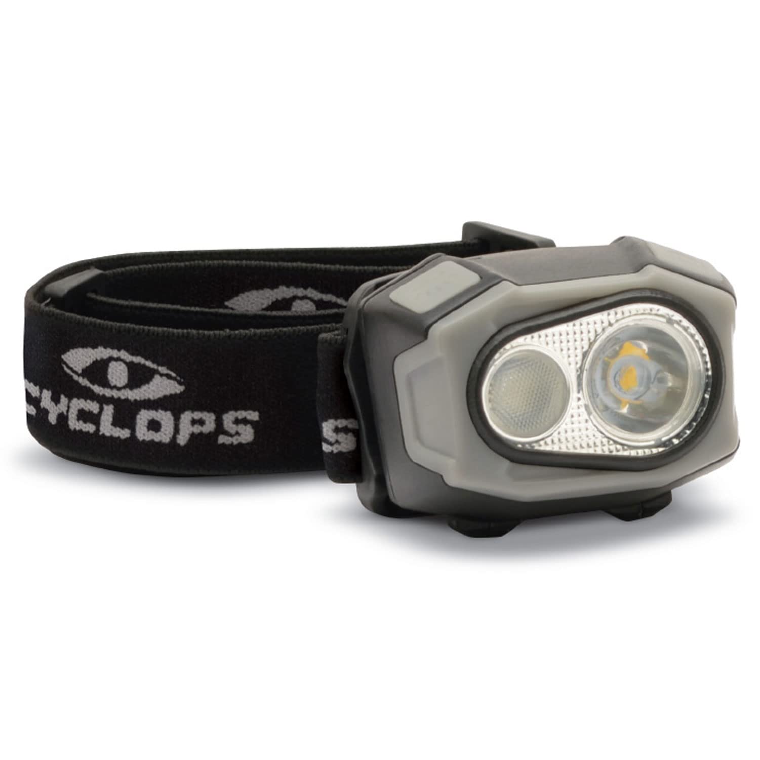 Eflex Cyclops Headlamp Tactical Durable Lightweight Compact Adjustable Headband Bright 4 Color LED 400 Lumen Rechargeable Head Flashlight USB Charging Cable Included