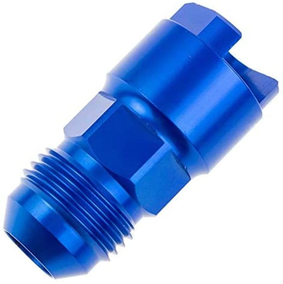 Red Horse EFI Performance Fitting-08 an Male to 3/8" SAE Quick-Disconnect Female Blue
