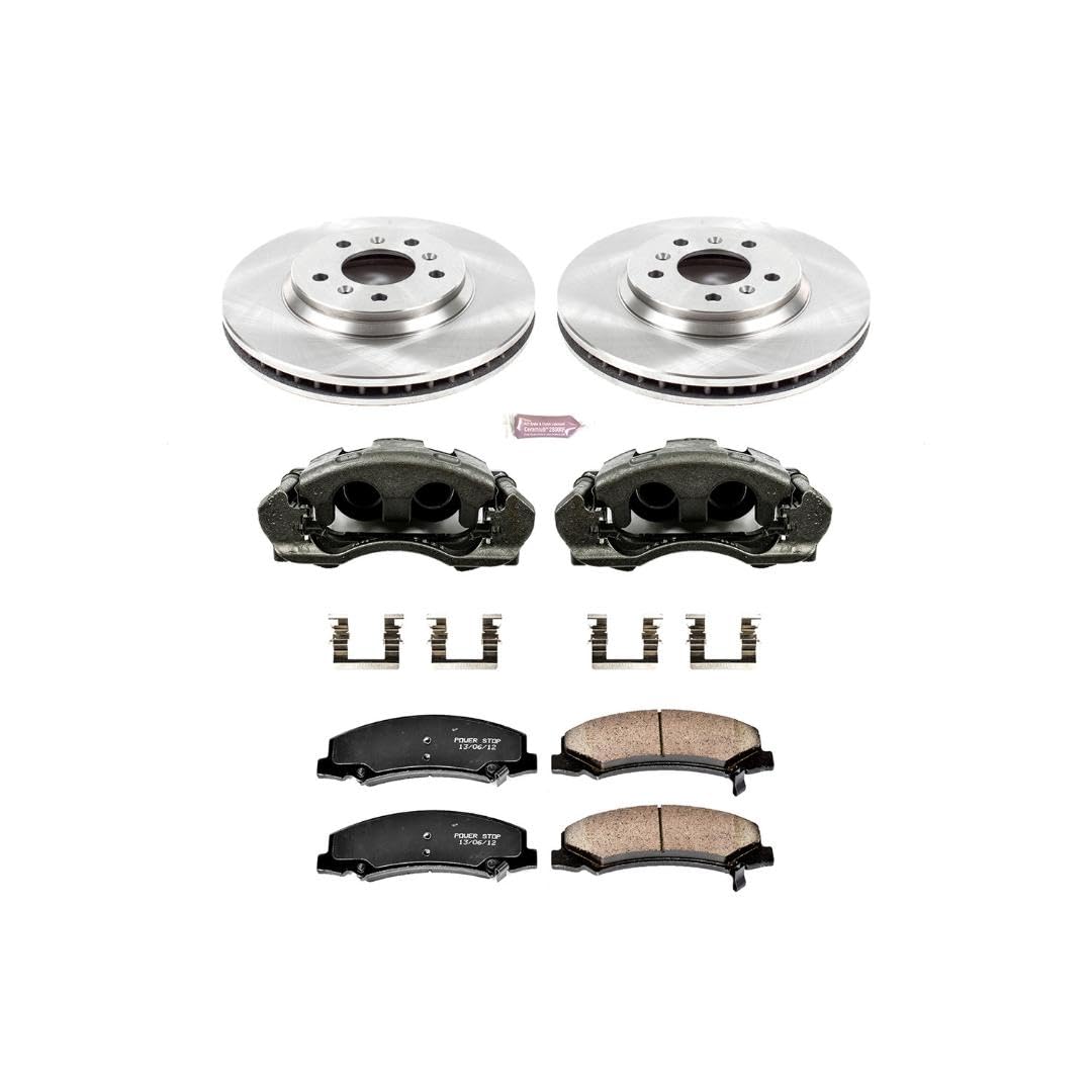 Power Stop 1-Click KCOE1437 Autospecialty OE Replacement Brake Kit with Calipers For Buick Lucerne, Chevrolet Impala, Chevrolet Impala Limited, Chevrolet Monte Carlo [Model Specific]