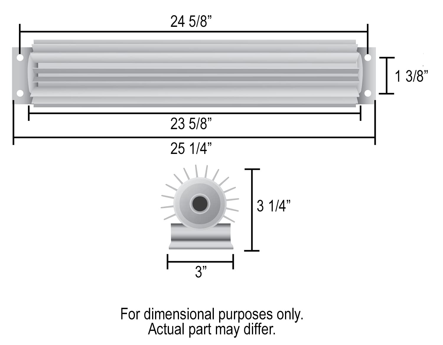 Single-Pass Derale 13277 Heat Sink Cooler, 1 Pack