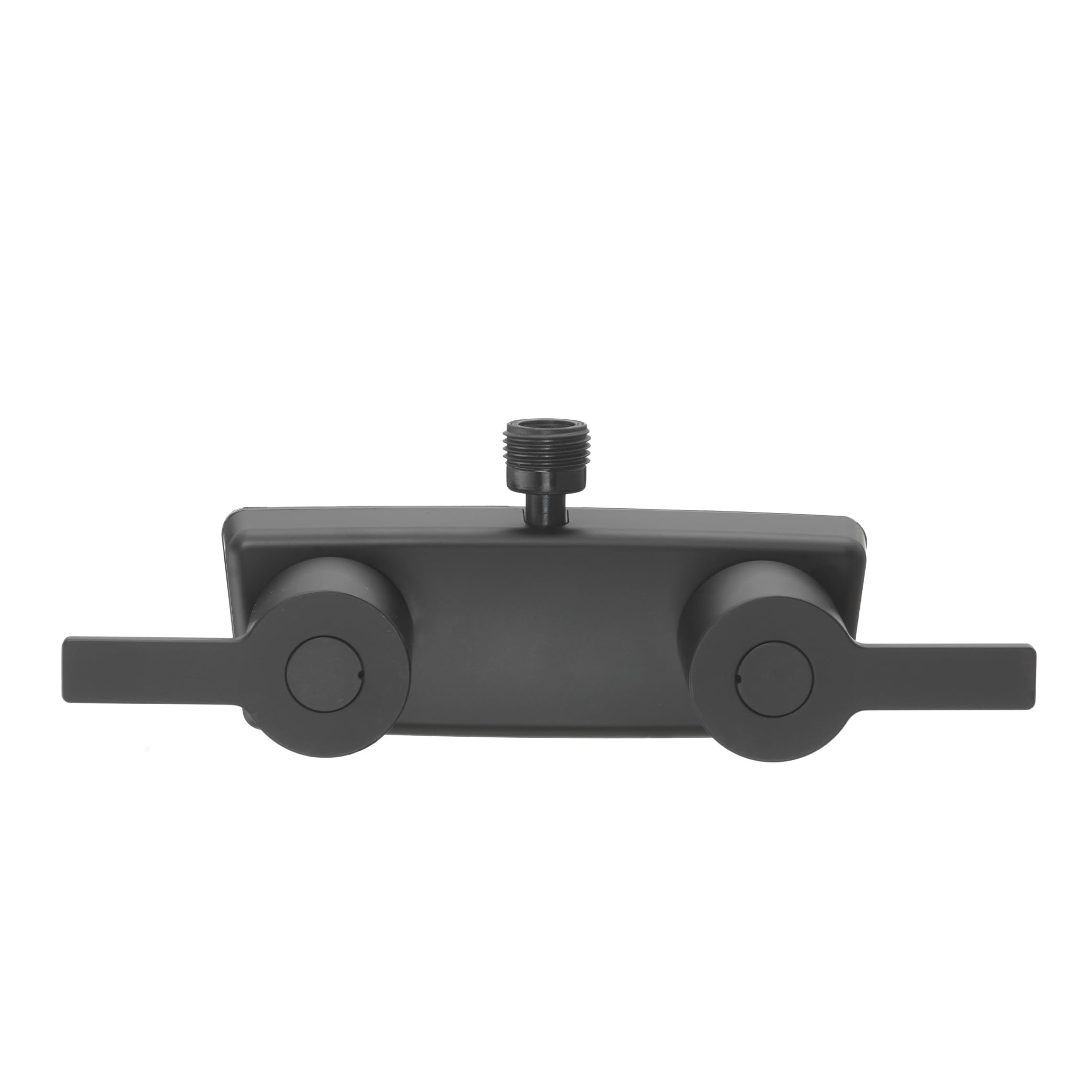 Dura Faucet Modern RV Shower Faucet Valve Diverter (DF-SA100M-MB) – Matte Black, Dual Lever Handles, 4-Inch Center, Lightweight Construction, Lead-Free, Easy 2-Hole Installation