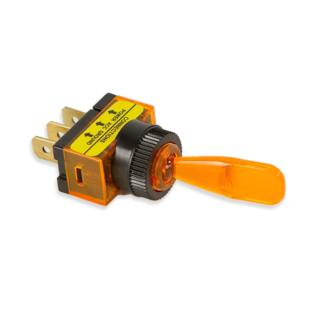 Amber WirthCo Battery Doctor 20502 On/Off Illuminated Toggle Switch 20 Amp