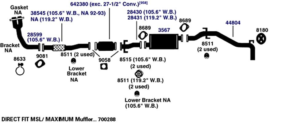 Exhaust Gasket AP Exhaust Products 8689