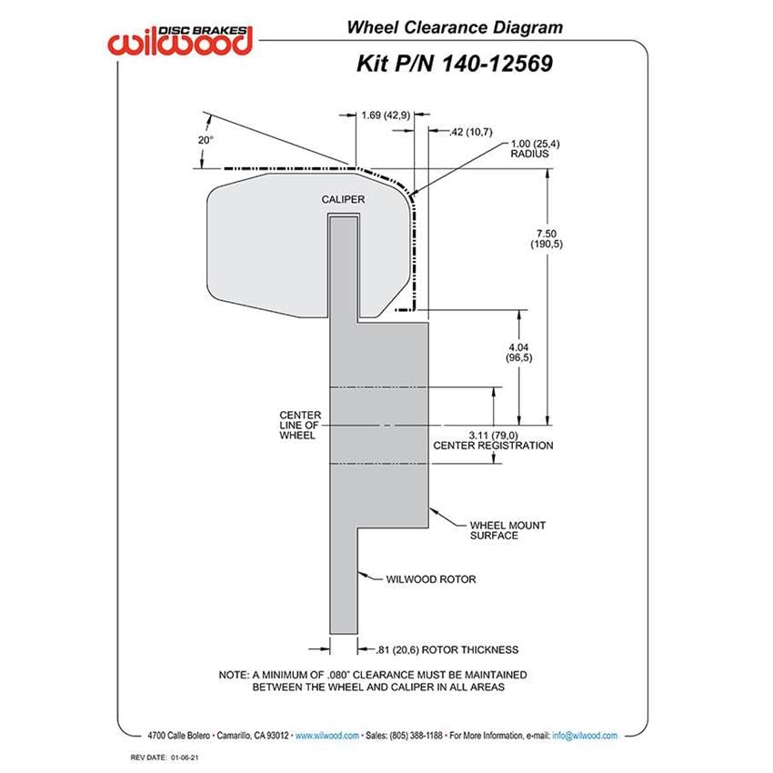 P/S D154 Kit, Drilled-Red