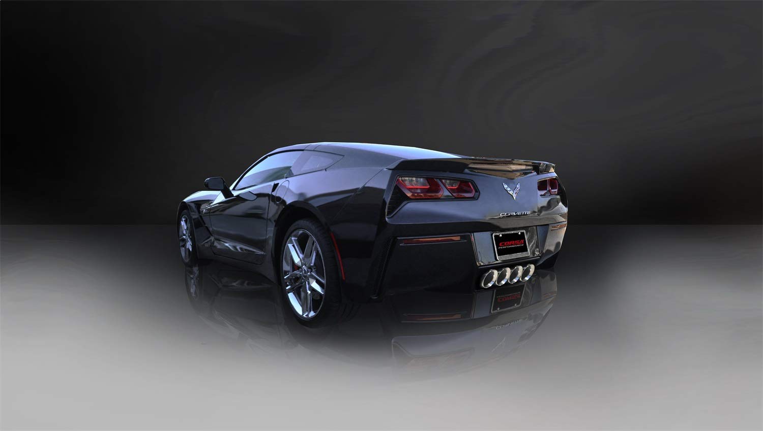 14762CB CORSA Performance Exhaust (w/Quad 4.5in Polished Tips14-18 Chevy Corvette C7 2.75in Dual Rear Xtreme Valve-Back)