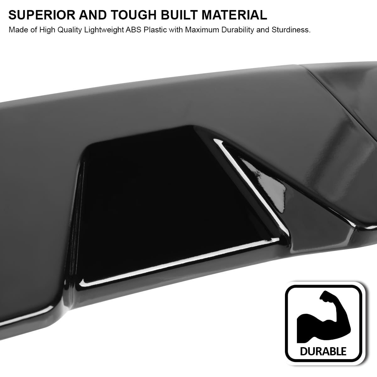 Glossy Black ABS Cab Roof Spoiler Spec-D Tuning for 2009-2014 Ford F150 Models