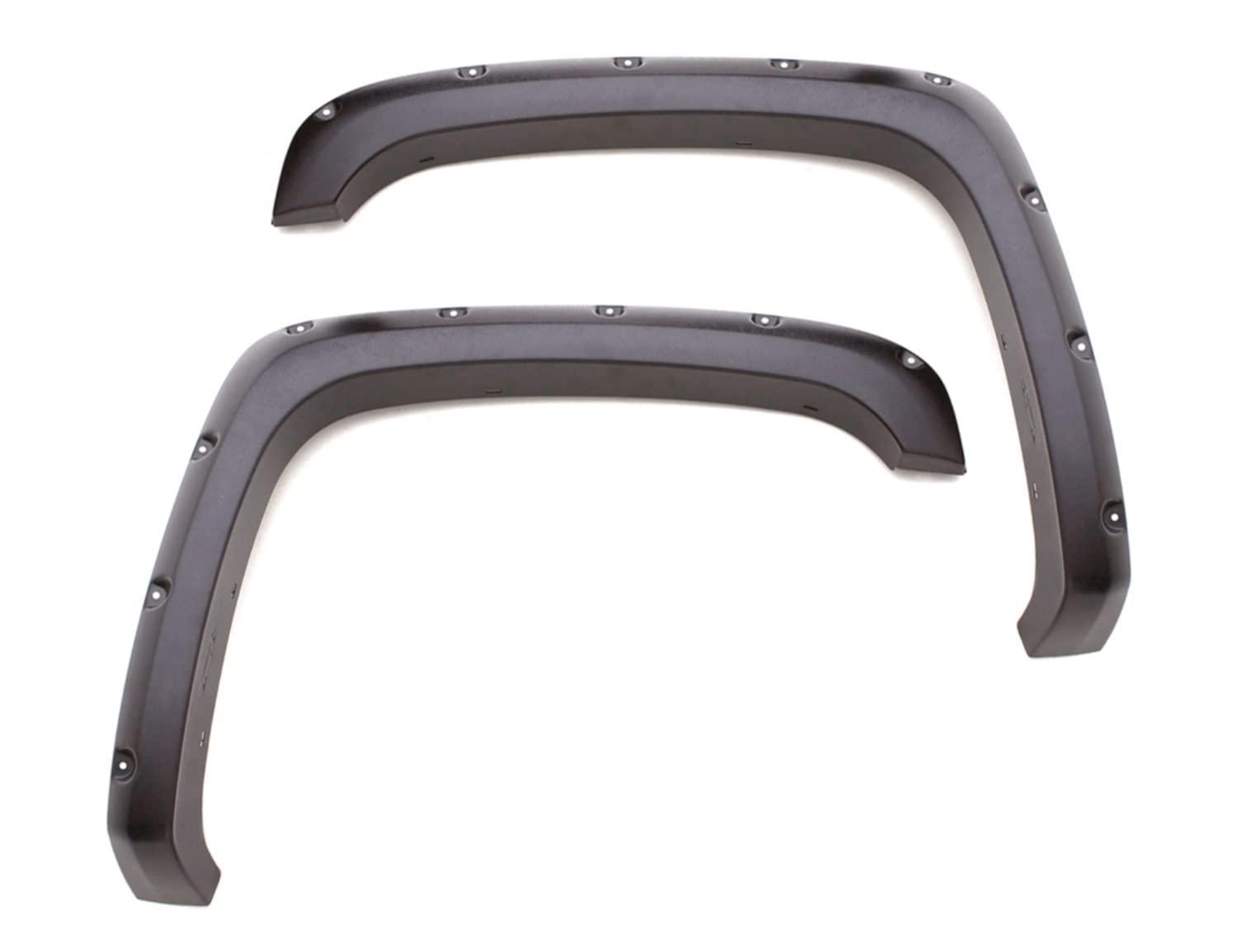Lund Elite Series RX129S Black Rivet Style Fender Flare (Smooth Finish, 2pc Set)