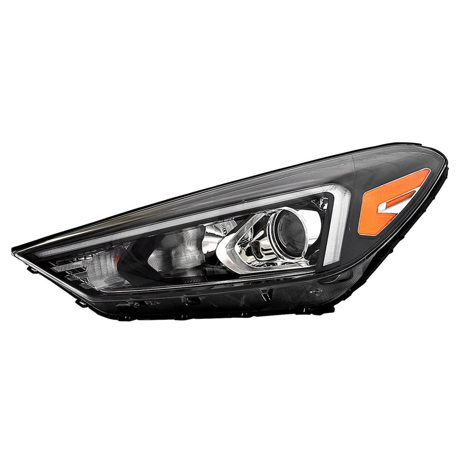 Left Side RAREELECTRICAL Halogen Headlight Compatible With Hyundai Tucson Se Sports Utility 2019 2020 2021 By Part Number 92101D3500 92101-D3500 Hy2502234