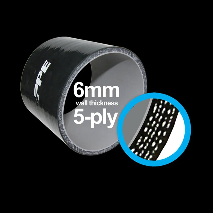 515303005 PPE 3.0" ID x 5.0" L 6mm 5-ply Silicone Performance for Custom Applications