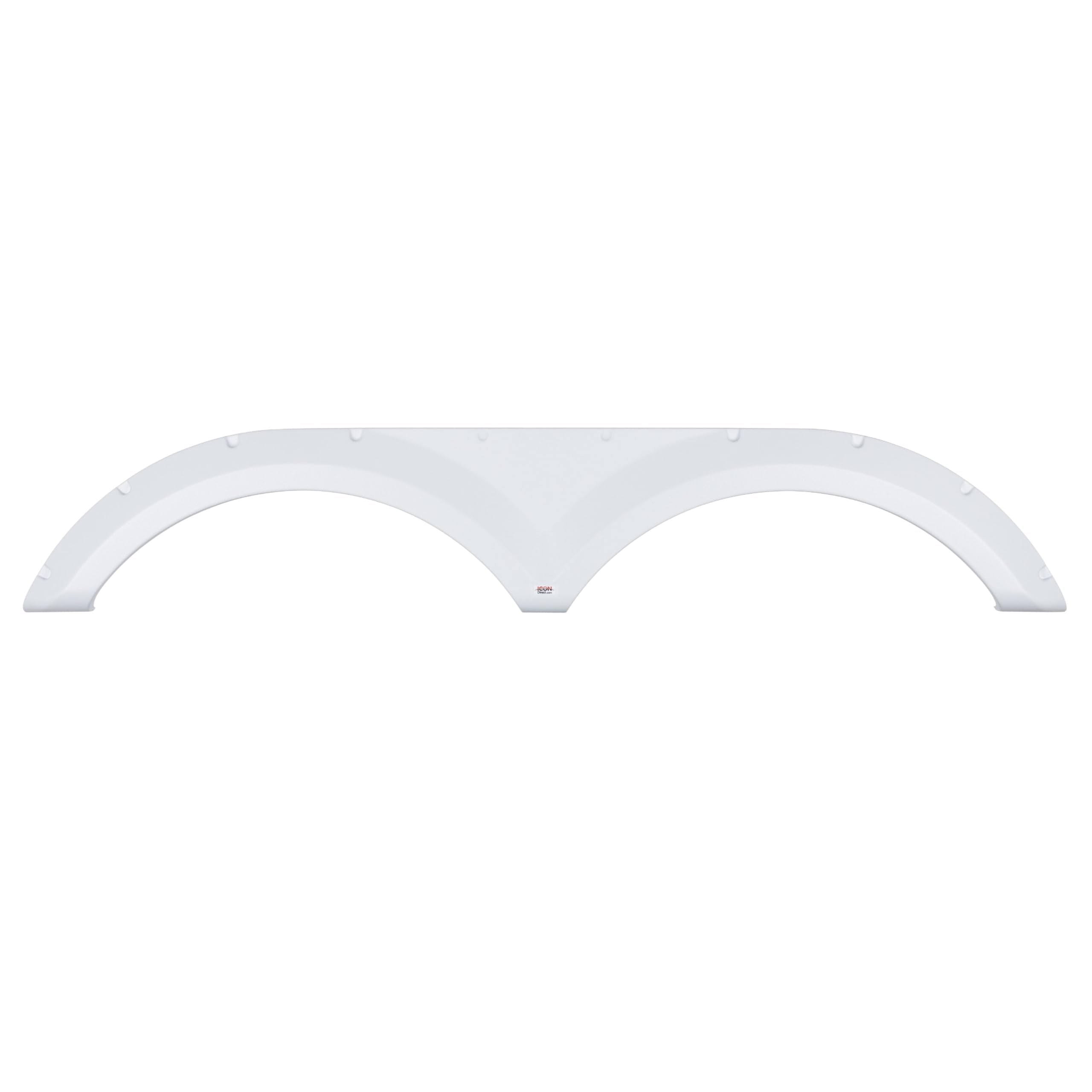 Tandem Axle Fender Skirt ICON 16089 for Keystone - Polar White FS6089