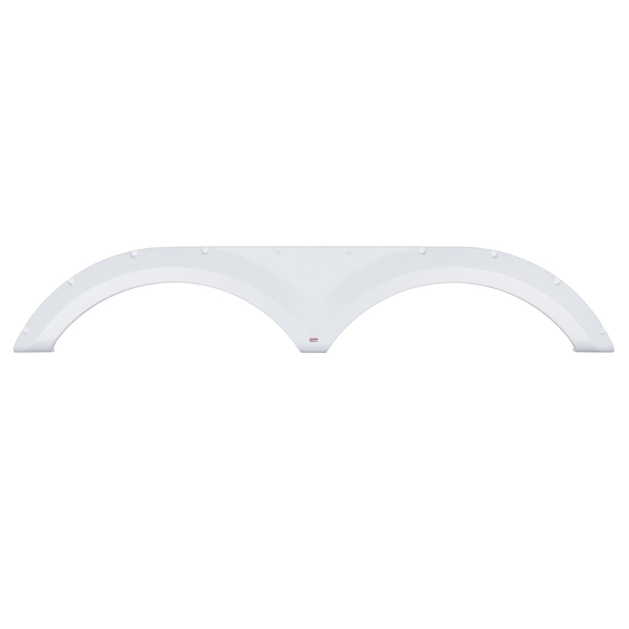Tandem Axle Fender Skirt ICON 16089 for Keystone - Polar White FS6089