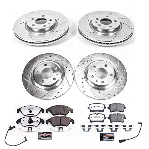 Power Stop K6136-26 Z26 Street Warrior Front & Rear Brake Kit Audi