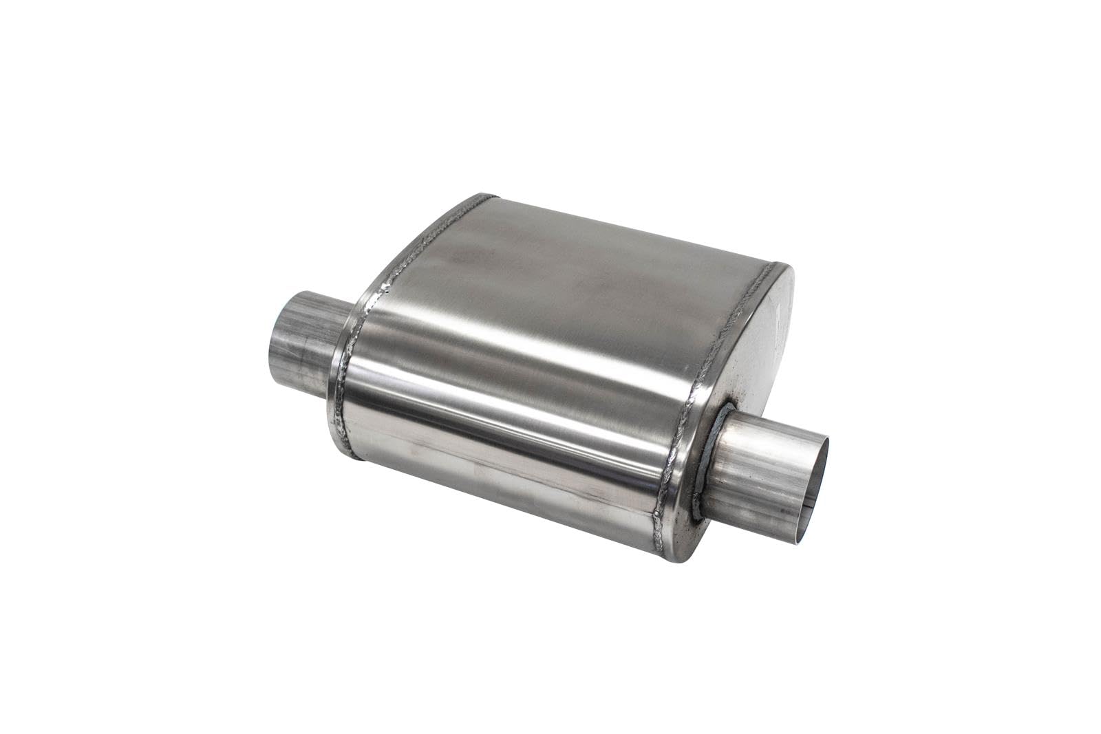 Corsa - CORSA EXHST Custom Sport Muffler 304SS 2.5in Offset In / 2.5in Offset Same Side Out 10in Length (CP250SS)