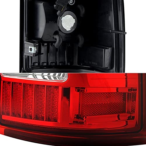 Tail Light Xtune ALT-ON-CS99-G2-LED-RC (Chevy Silverado 1500/2500/3500 99-02 / GMC Sierra 1500/2500/3500 99-03 Version 2 LED s - Red Clear)