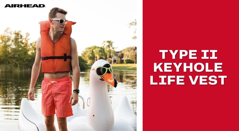 Airhead Type II Adult Keyhole Life Jacket, US Coast Guard Approved