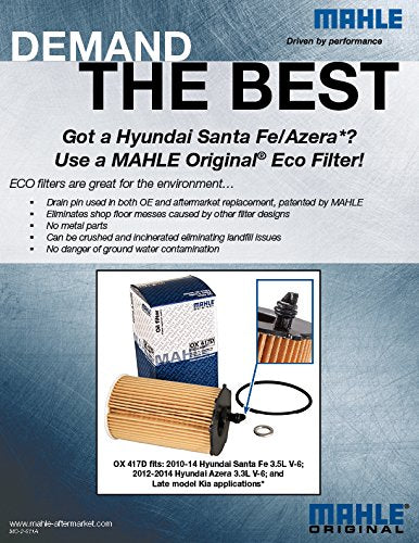Oil Filter MAHLE OX 417D