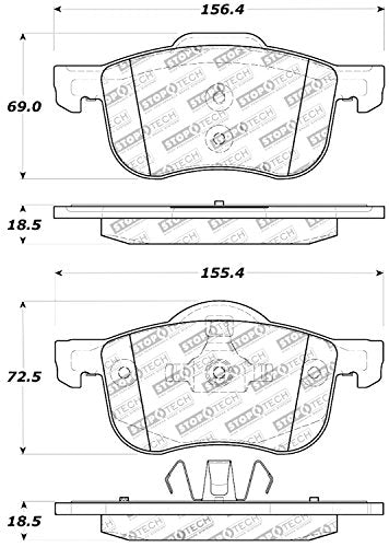 Sport Brake Pads StopTech 309.07940 with Shims and Hardware