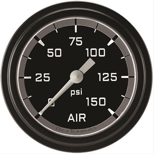AX318GBLF Classic Instruments Gray 2-5/8" AutoCross Air Pressure Gauge
