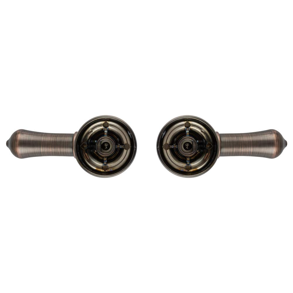 Dura Faucet RV Replacement DF-RKC-ORB Hot and Cold Classic Handles, Metallic Plating Over ABS Models Only (Oil Rubbed Bronze)