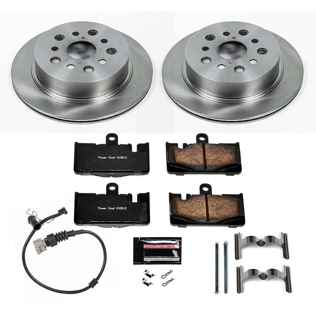 Power Stop KOE2329 Autospecialty Rear Brake Pad and Rotor Kit For Lexus LS430 2001-2006 [Model Specific]