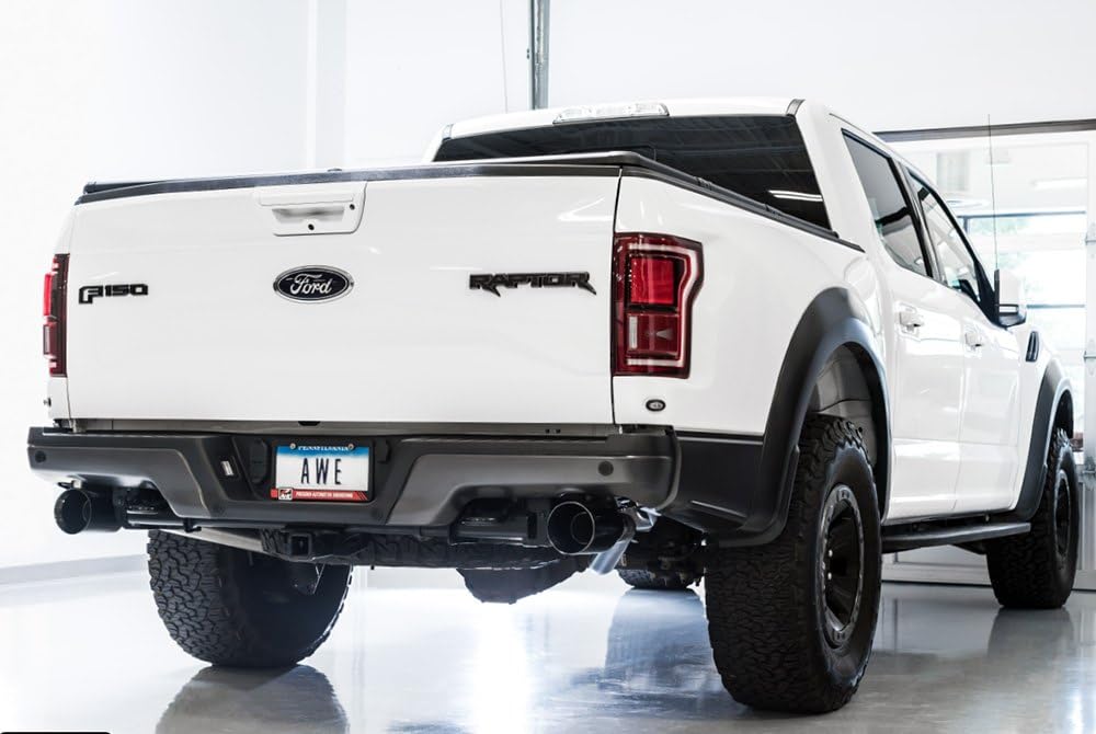 Ford Raptor AWE Tuning 2017+ 0 FG Performance Exhaust System - w/Diamond Black Tips - 3015-33106