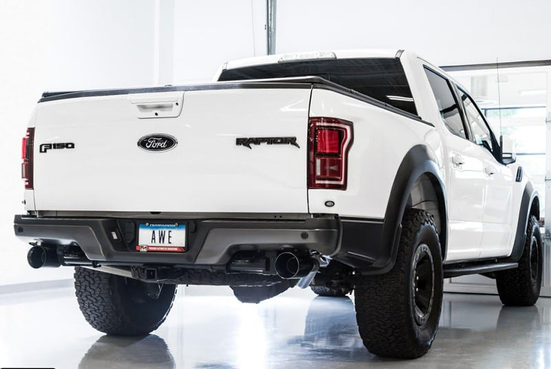 Ford Raptor AWE Tuning 2017+ 0 FG Performance Exhaust System - w/Diamond Black Tips - 3015-33106