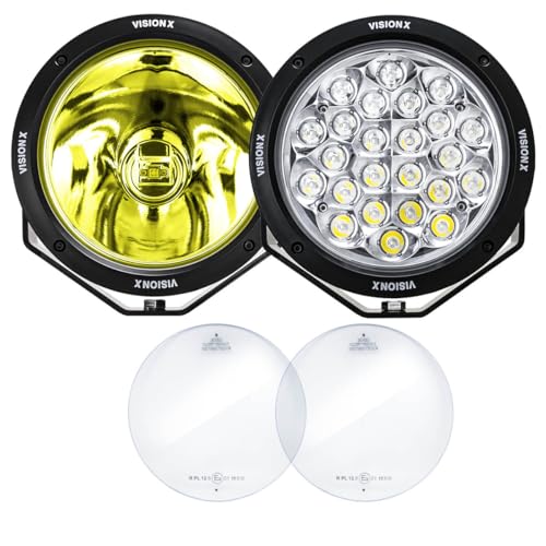Pair of Vision X Lighting 8.7IN Clear Lenses and GASKETS for CG2-CPZ810 OR CG2-CPM2410 Lights