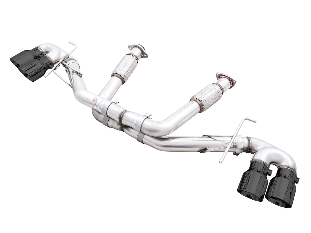 2020 Chevrolet Corvette (C8) AWE Tuning Track Edition Exhaust - Quad Diamond Black Tips
