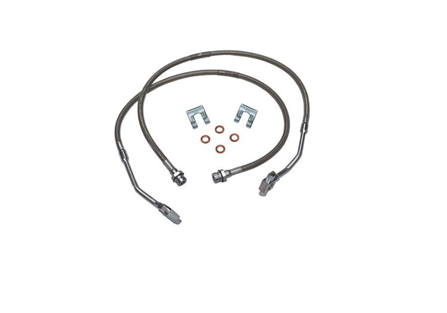 SUPERLIFT SUSPENSION RealTruck Brake Hose Kit for Suburban/Blazer/GM Pickup | Front Bullet Proof Pair of Brake Hoses | 91355 | Fits 1979-1986 GM Pickup, Blazer, and Suburban with 8-12" Lift Kit