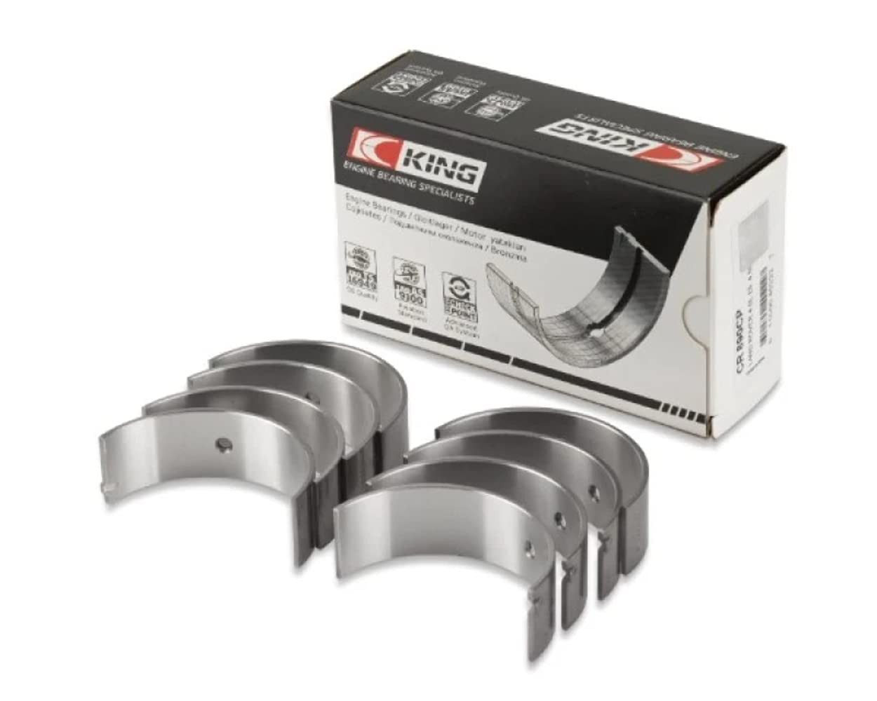 King Engine Bearings (CR4125SI) EJ20/EJ22/EJ25 King (Including Turbo) (Size STD) Silicone Bi-Metal Alum Rod Bearing Set