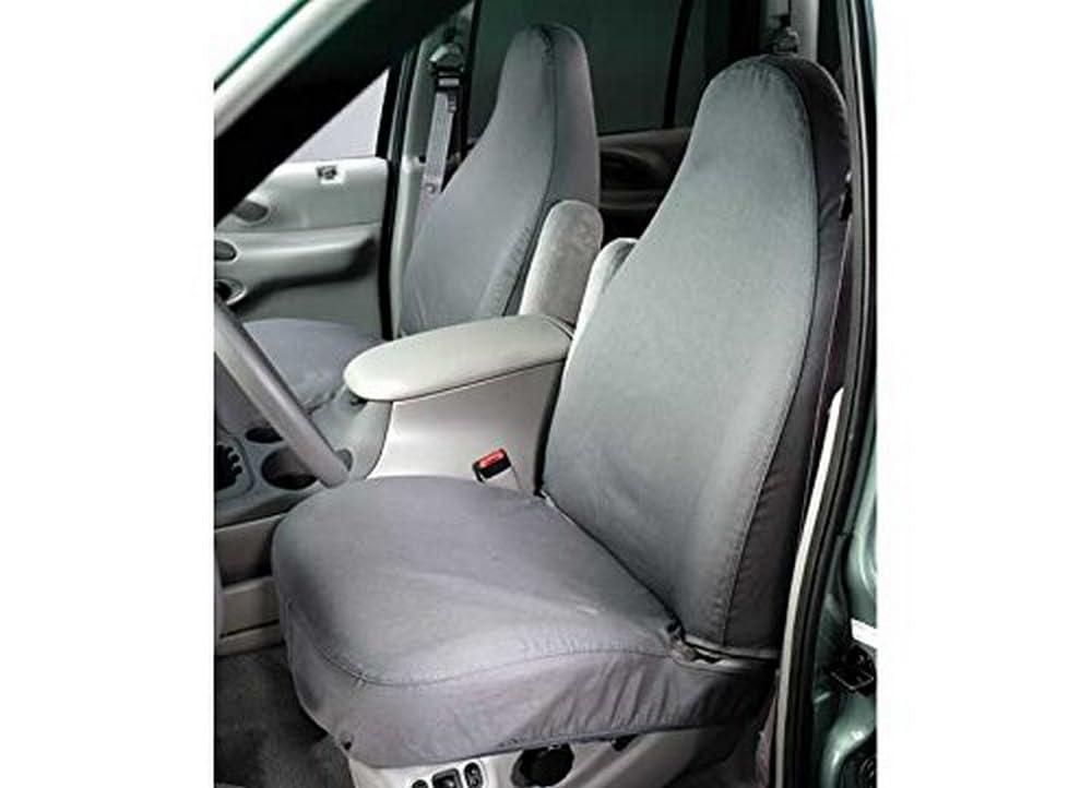 Covercraft SeatSaver Custom Fit Front Row Seat Cover for Select Nissan Frontier/Nissan Xterra Models - Waterproof (Grey)