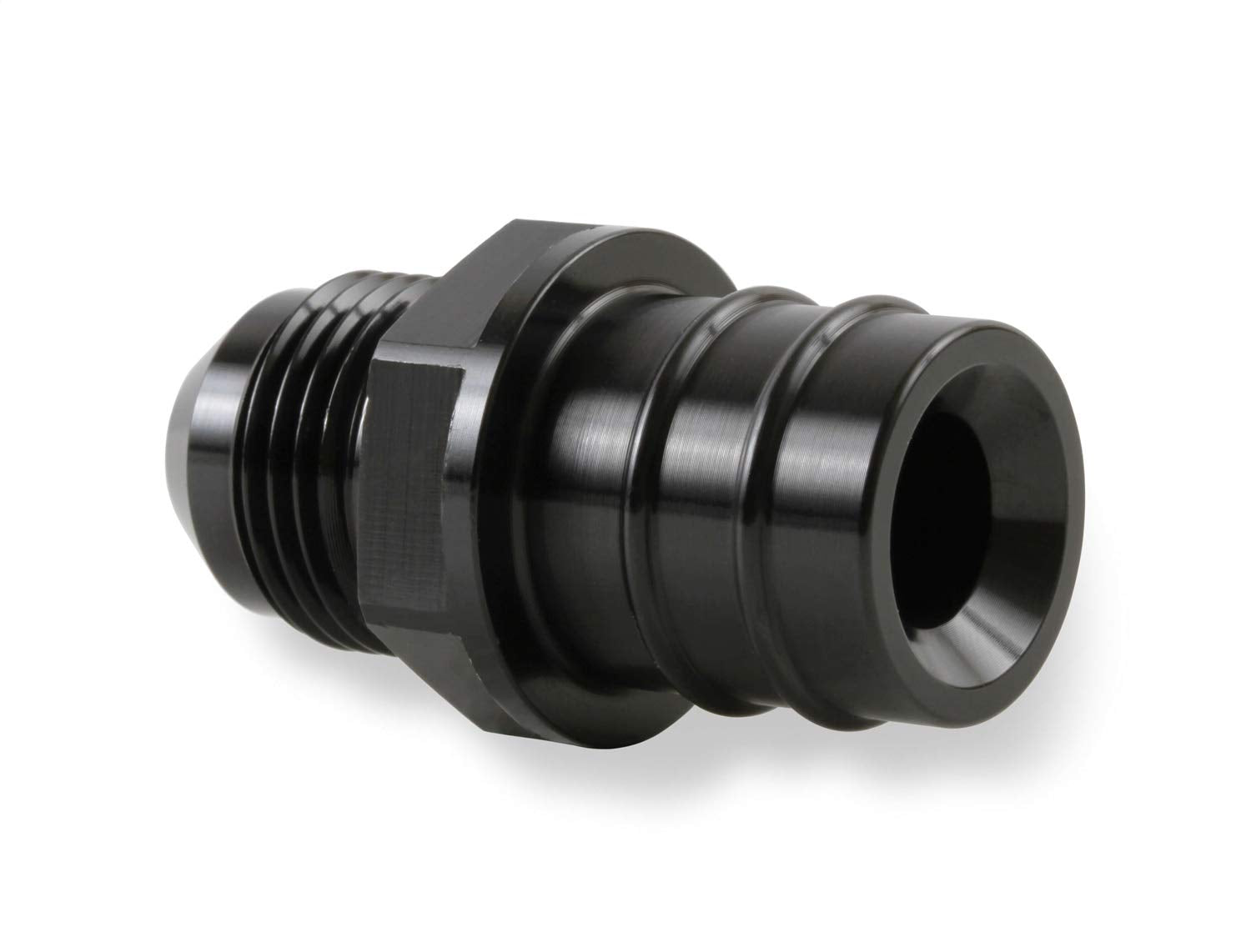 LS0038ERL EARL'S PERFORMANCE PLUMBING Adapter, Gm Ls Oem Pcv To 8An Male , Black