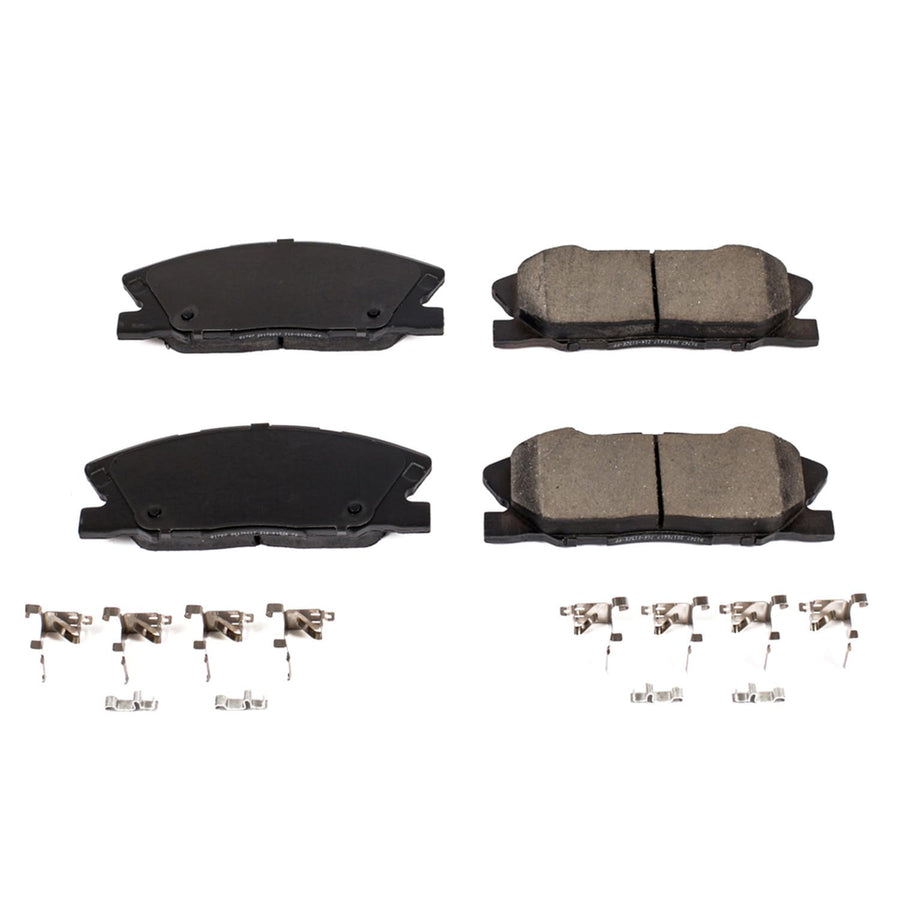 Power Stop Brake Kit Front For Dodge Charger 2014-23 - Ceramic Brake Pads With Installation Hardware, 17-1767