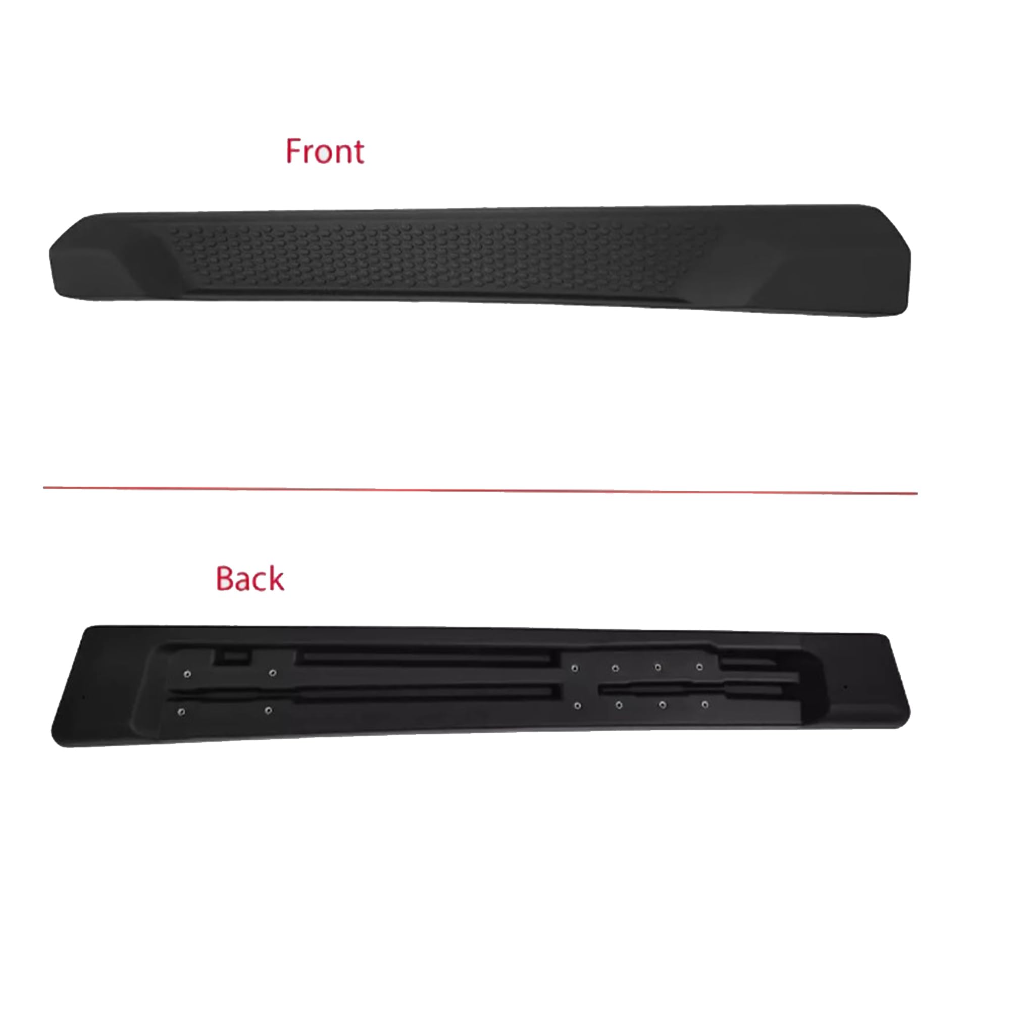 OEM Replica Black Horse Running Boards Compatible with 2018-2024 Jeep Wrangler JL -RJEWRJL2