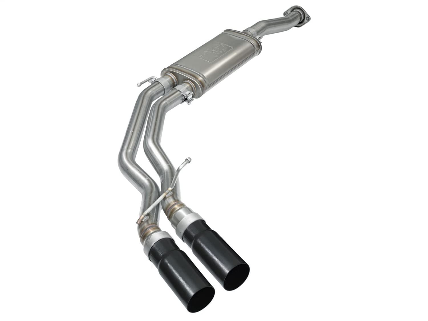 Rebel Series aFe Power 49-43081-B 3" x 2.5" Stainless Steel Cat-Back EcoBoost Performance Exhaust System