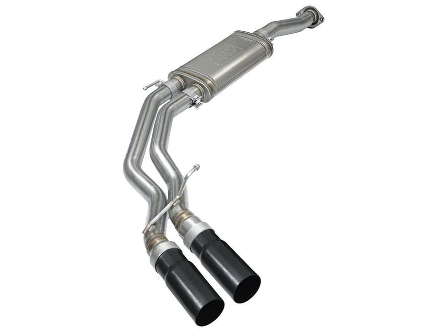 Rebel Series aFe Power 49-43081-B 3" x 2.5" Stainless Steel Cat-Back EcoBoost Performance Exhaust System