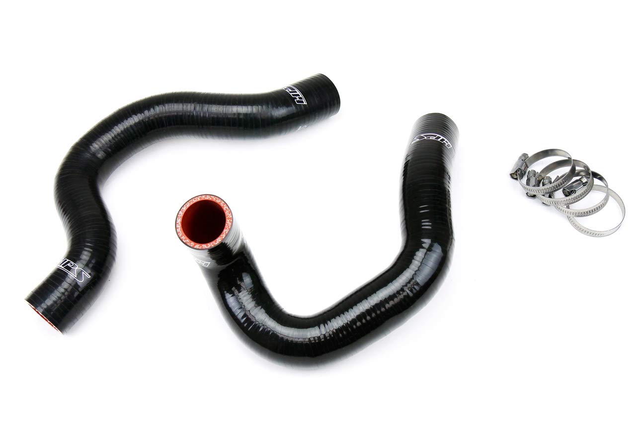 Black HPS 57-1056-BLK Silicone Radiator Coolant Hose Kit
