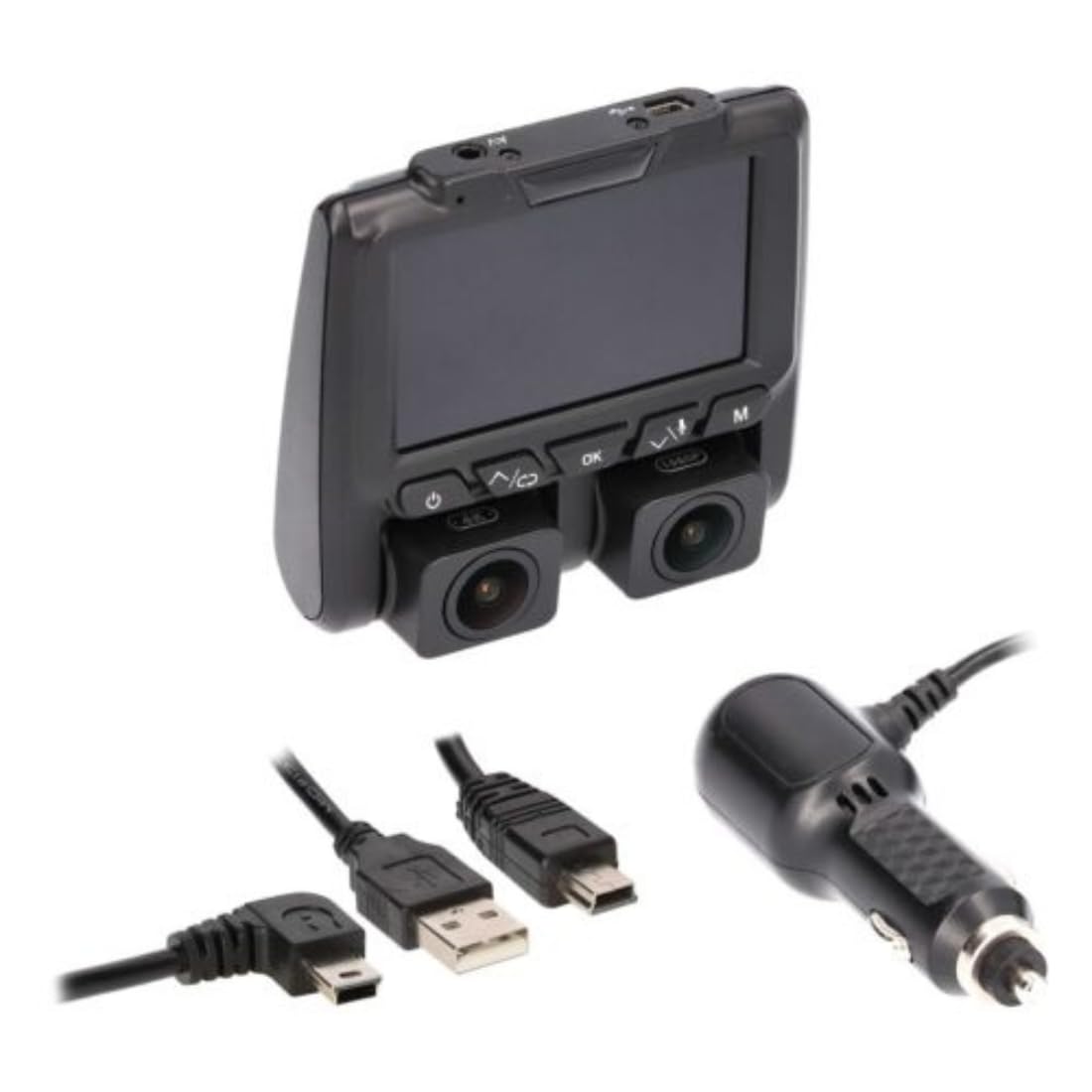 4K Dual-View Dash Camera Metra Brands with DVR