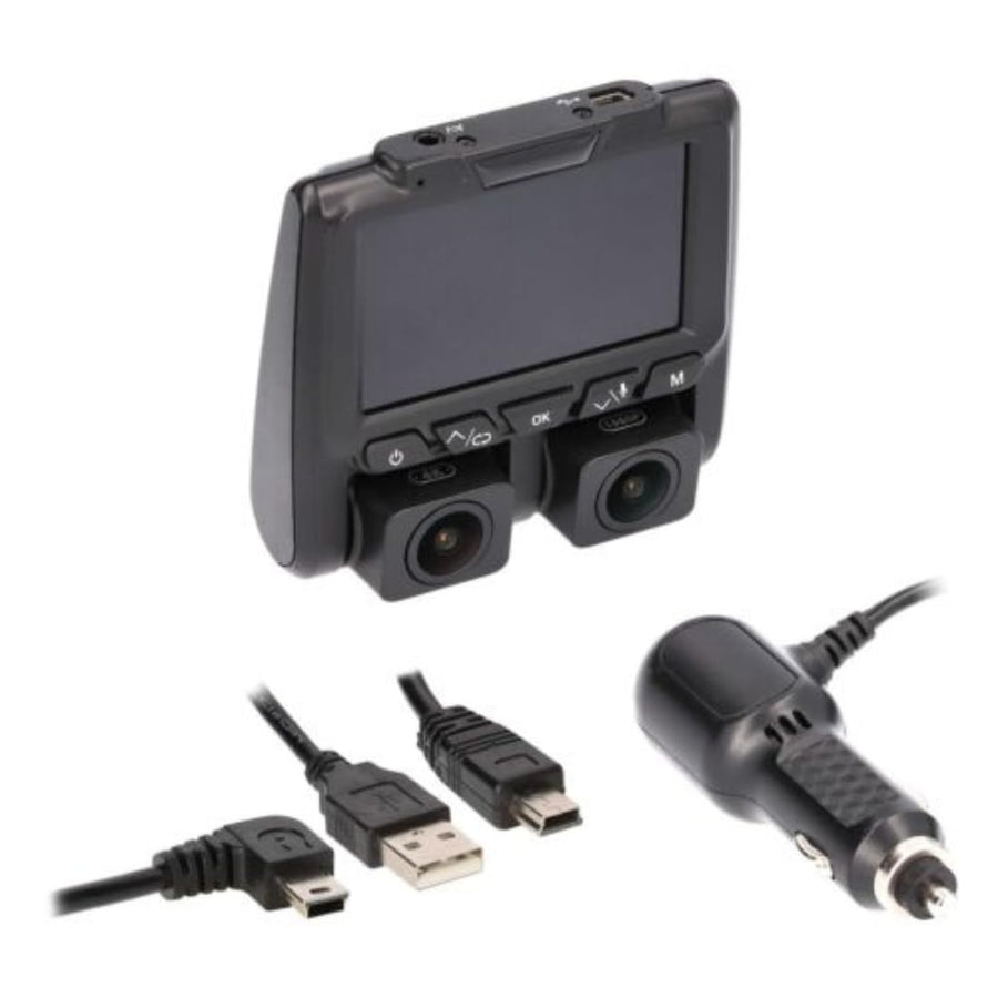 4K Dual-View Dash Camera Metra Brands with DVR