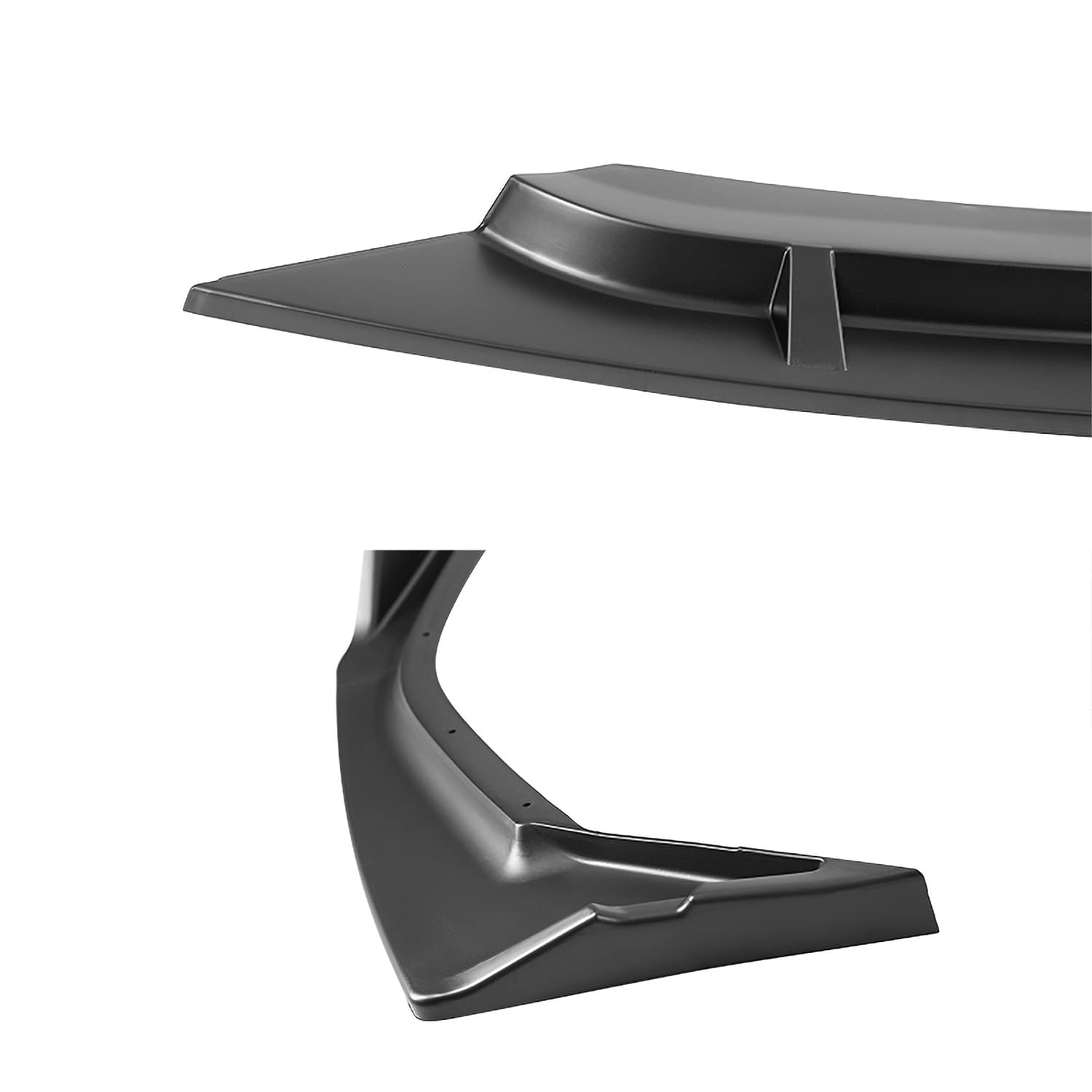 Matte Black Spec-D Tuning Front Bumper Lip Compatible with 2019-2021 Honda Civic 4DR