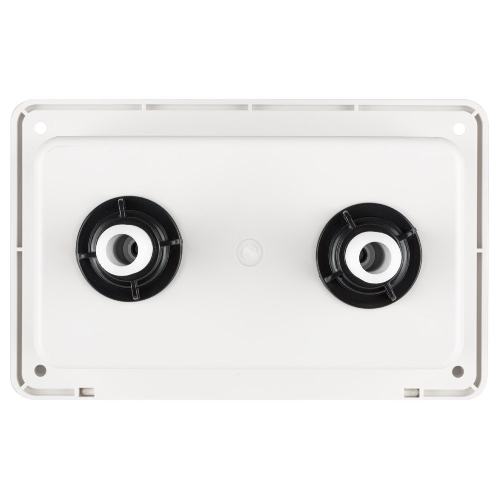 Dura Faucet RV Exterior Spray Box DF-SA185-WT with Hot/Cold Quick Connect Faucet (White)