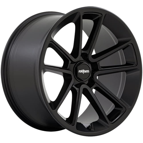 Rotiform R194 Wheel Btl, 22x10.0 +60 Offset 5x130, Matte Black With Black Cap And Inside Spoke Details - R194220063+60