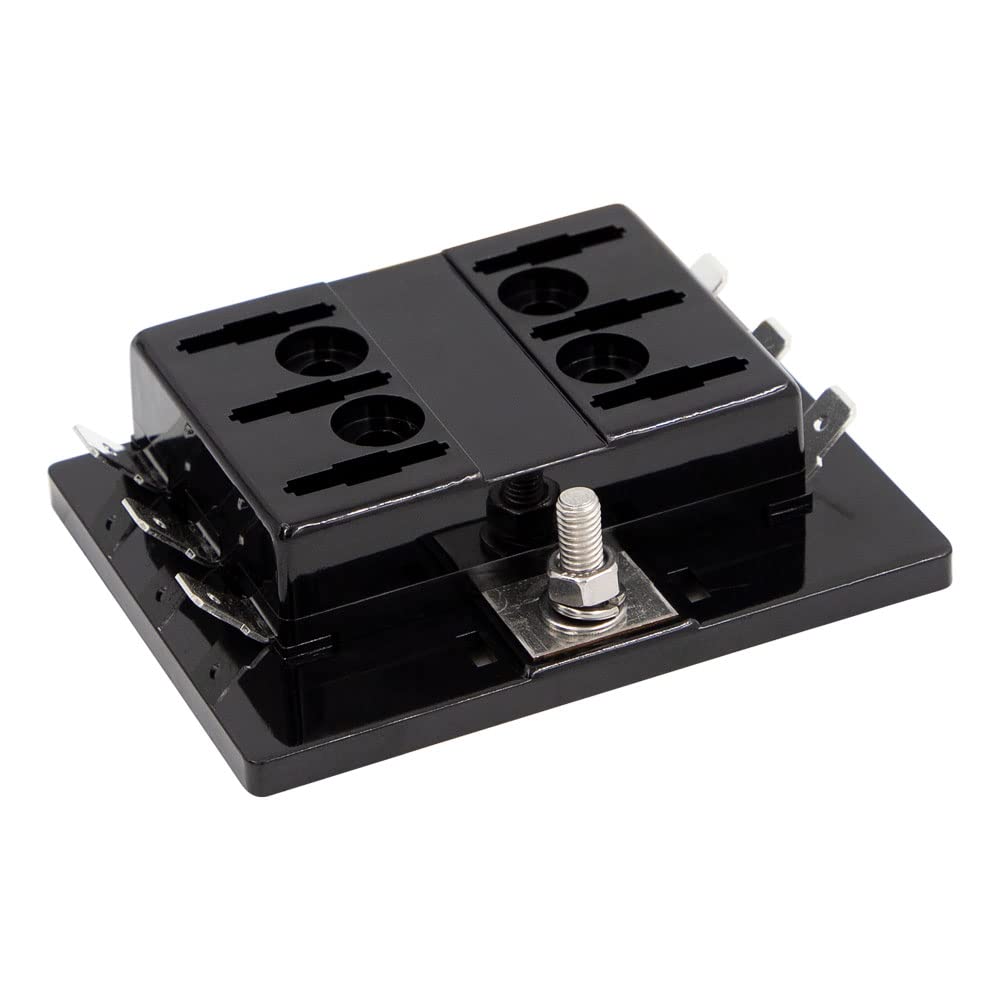 Fuse Block Install Bay - 6 Position - Regular Auto Blade