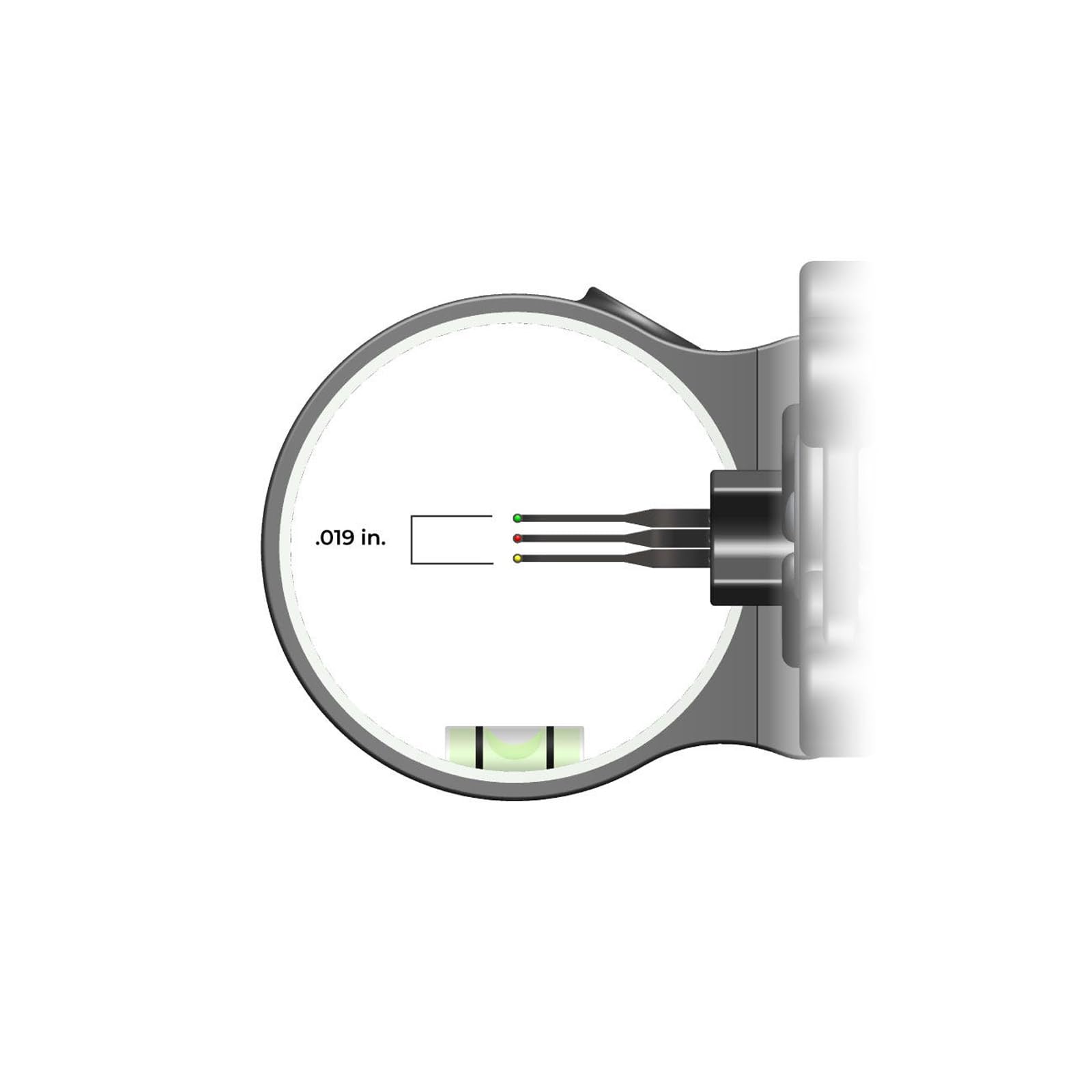 Storm TRUGLO Ultra-Lightweight Compact Bow Sight, 3-Pin, Black