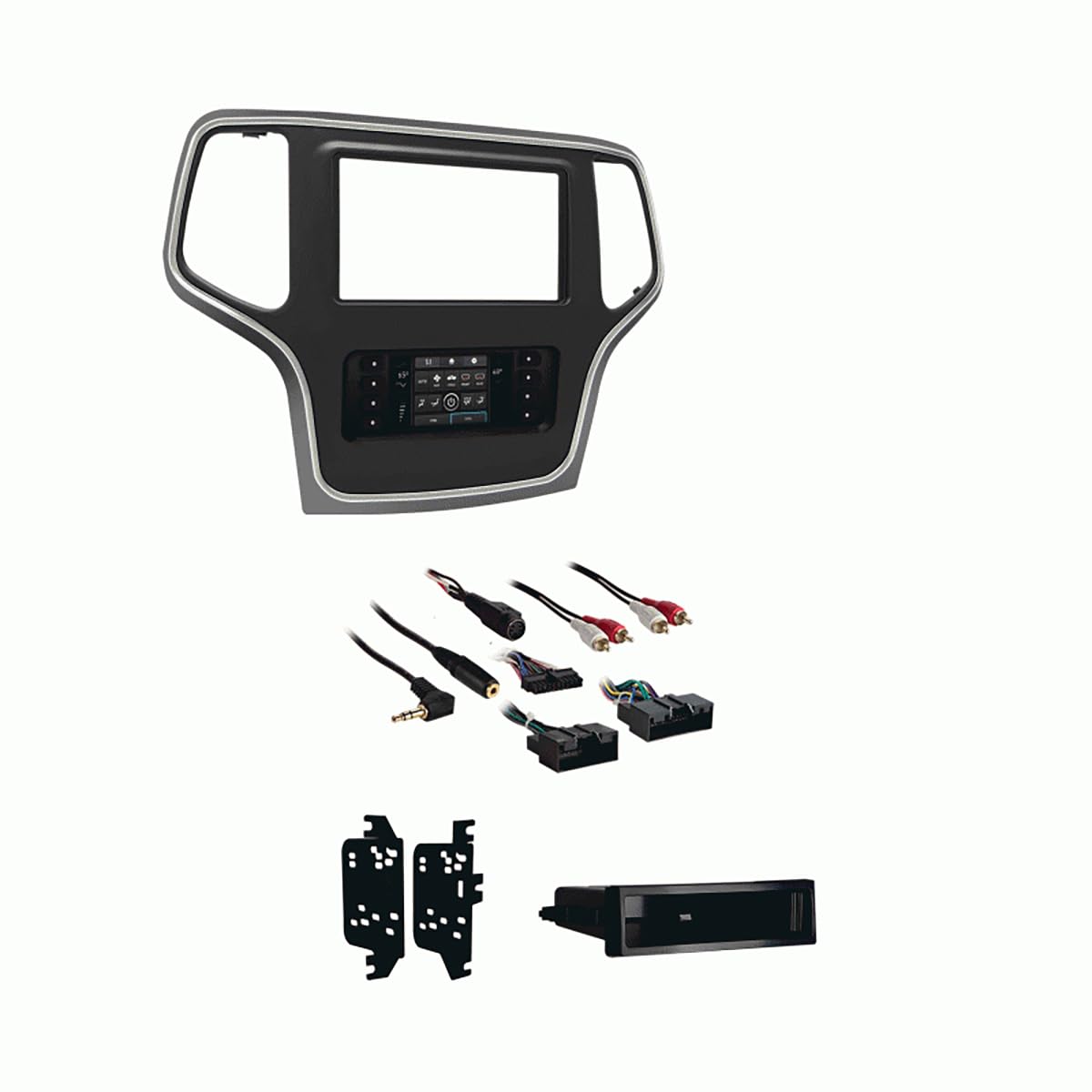 Jeep Grand Cherokee 2014-2017 - Metra Electronics - Silver Trim - TurboTouch Kit (99-6536S) Metra Radio Install kits