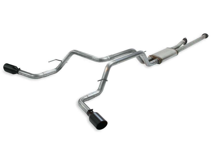 Flowmaster FlowFX 717664 Cat-Back Exhaust Kit 2.5 Inch 409 Stainless Steel 4.5 Inch Black Ceramic Tips Compatible with 2009-2021 Toyota Tundra 4.0L 4.6L 4.7L 5.7L 2/4WD